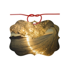 Liquid Gold Aluminum Ornament