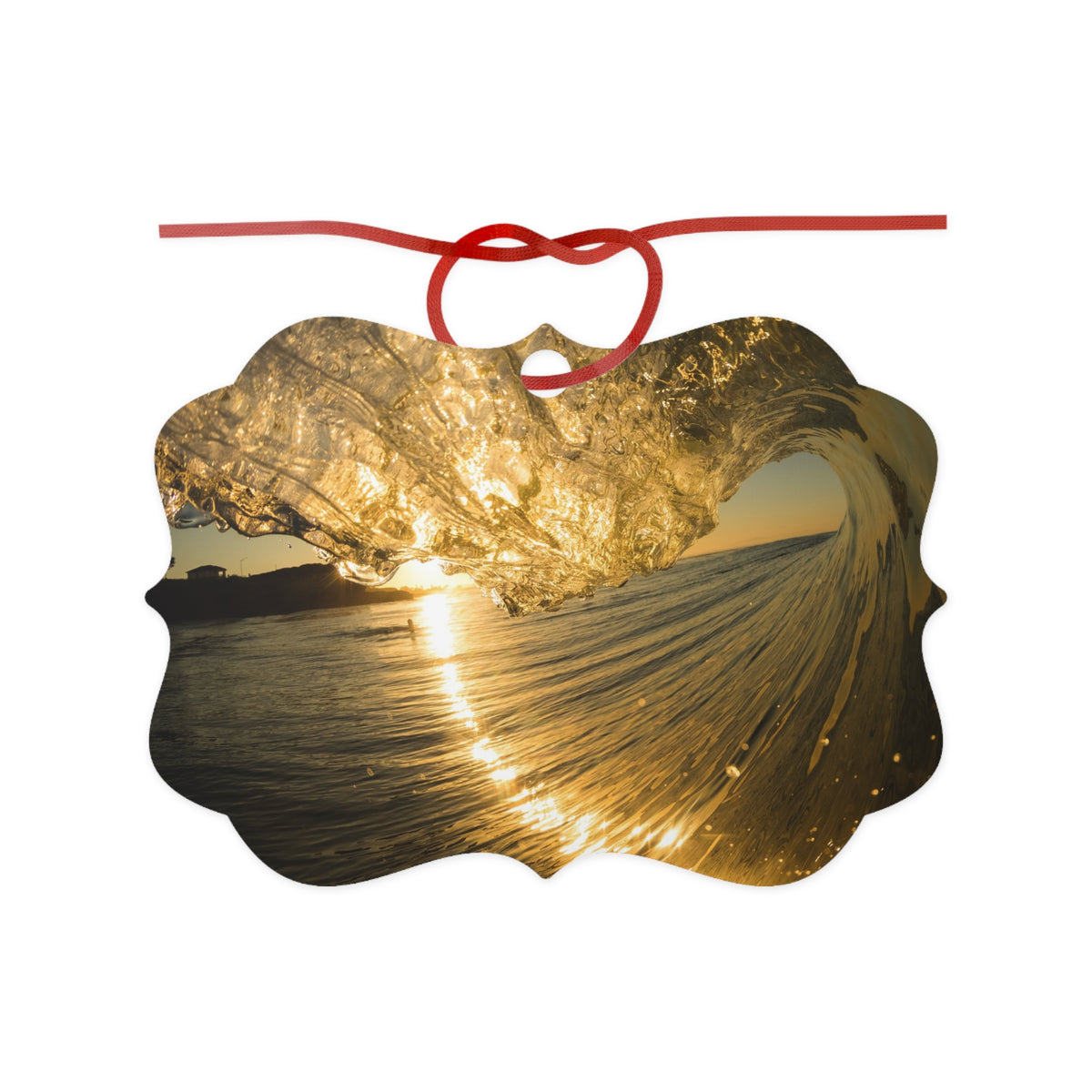 Liquid Gold Aluminum Ornament