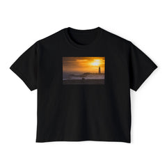 Golden Lighthouse Women's Comfort Colors Boxy Tee
