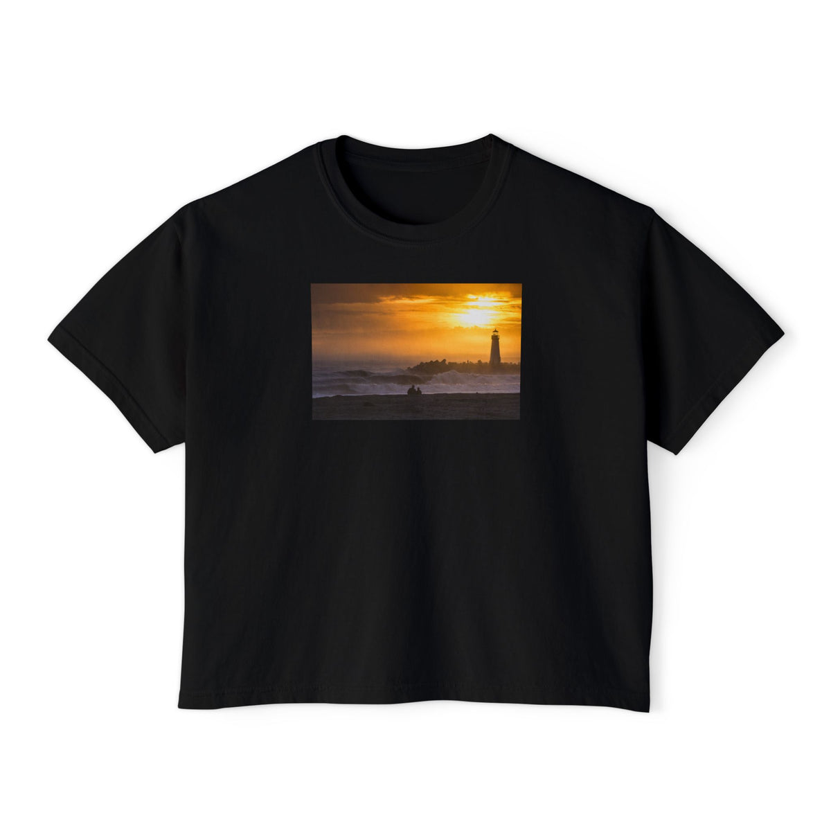 Golden Lighthouse Women's Comfort Colors Boxy Tee