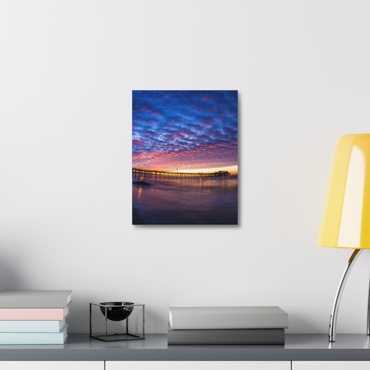 Pier Sky Stretched Canvas