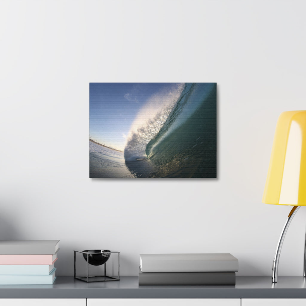 Blue Slope Stretched Canvas