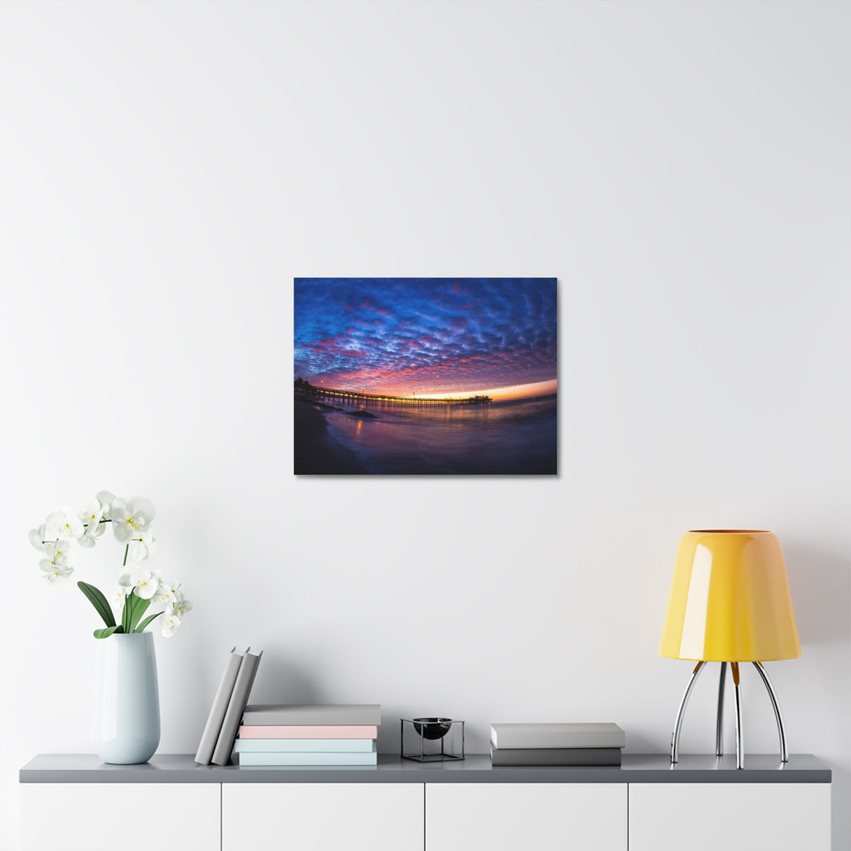 Pier Sky Stretched Canvas
