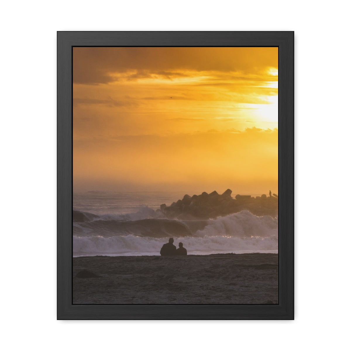 Golden Lighthouse Framed Poster