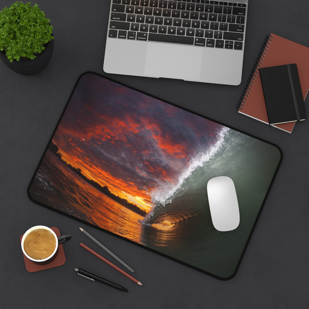 Burning Sky Barrel Desk Mat
