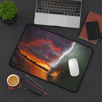 Burning Sky Barrel Desk Mat