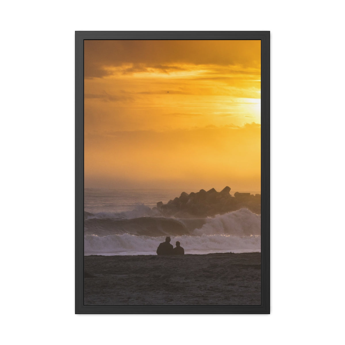 Golden Lighthouse Framed Poster