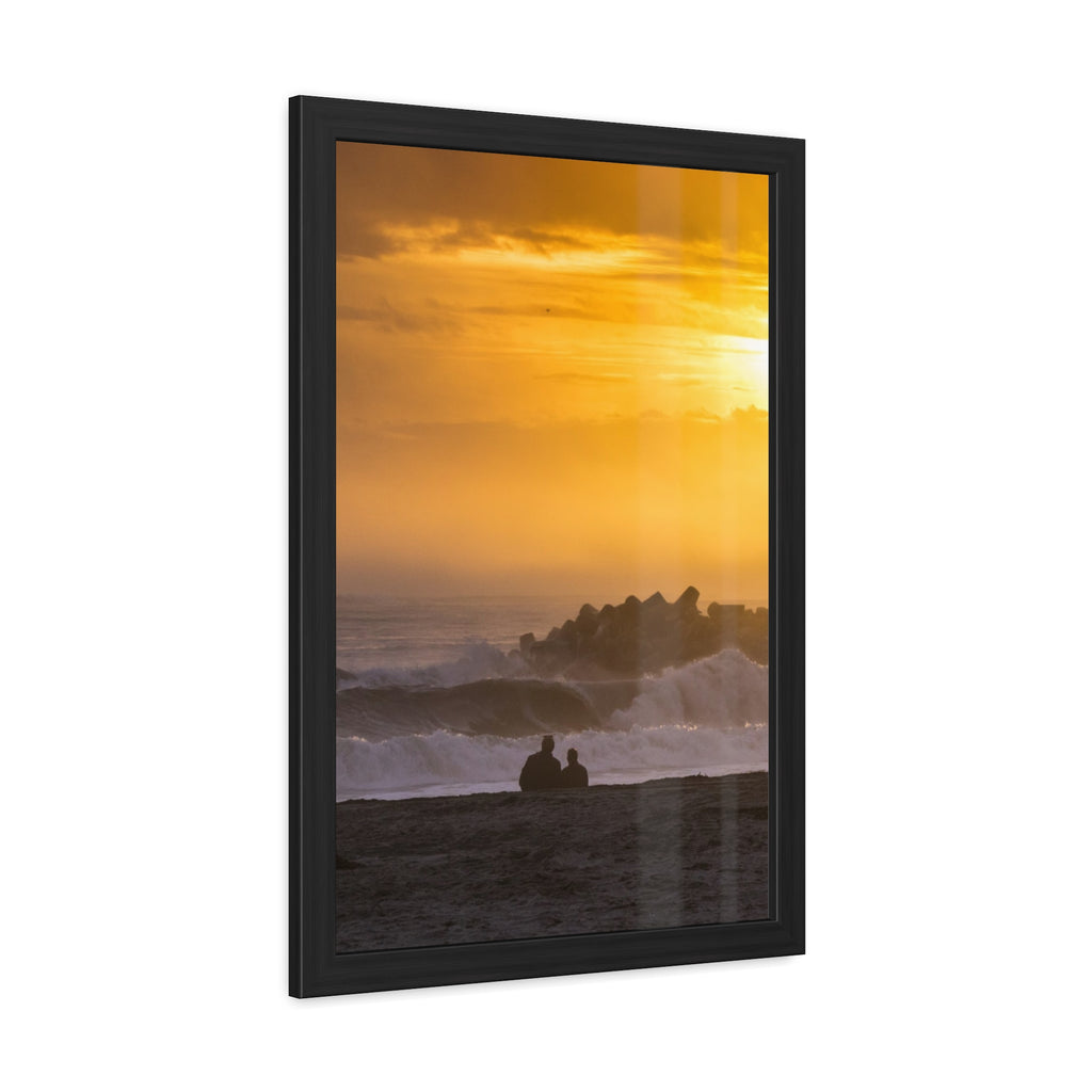 Golden Lighthouse Framed Poster