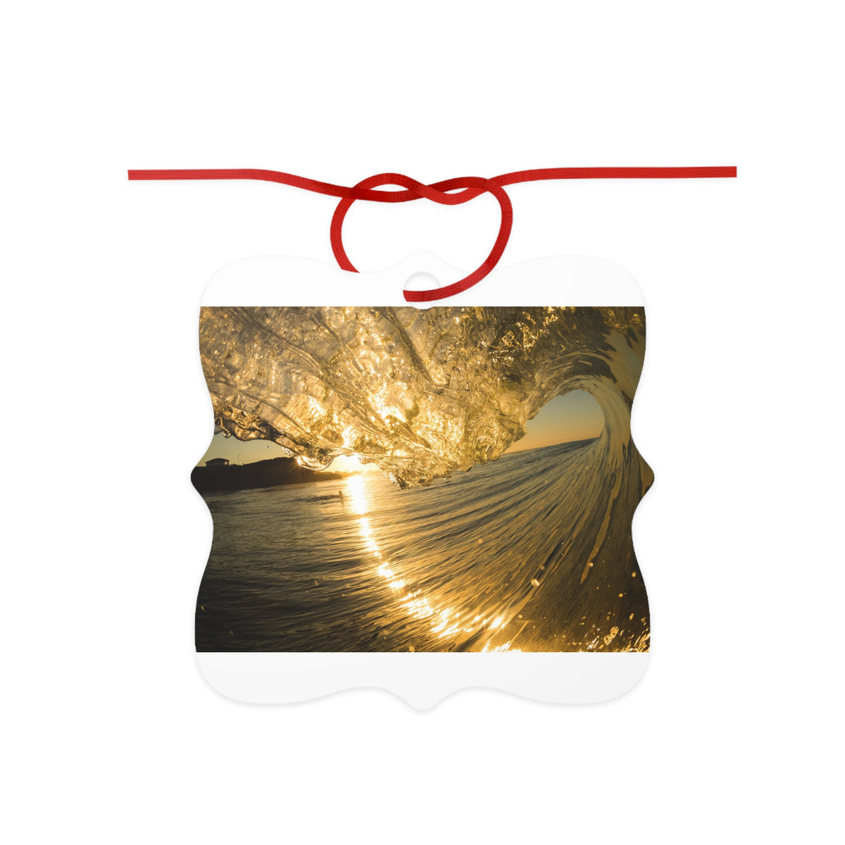 Liquid Gold Aluminum Ornament