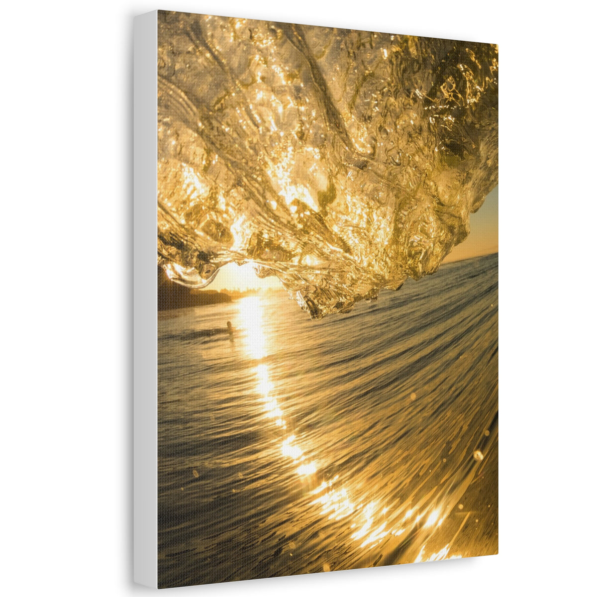 Liquid Gold Stretched Canvas
