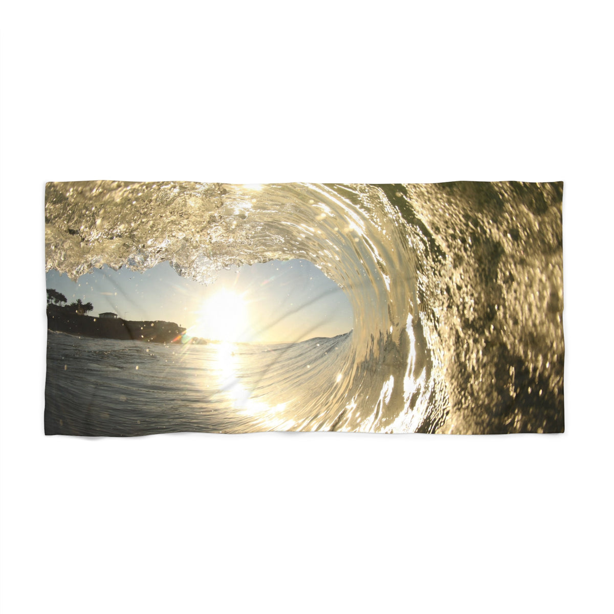 Golden Eye Beach Towel