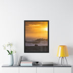 Golden Lighthouse Framed Poster