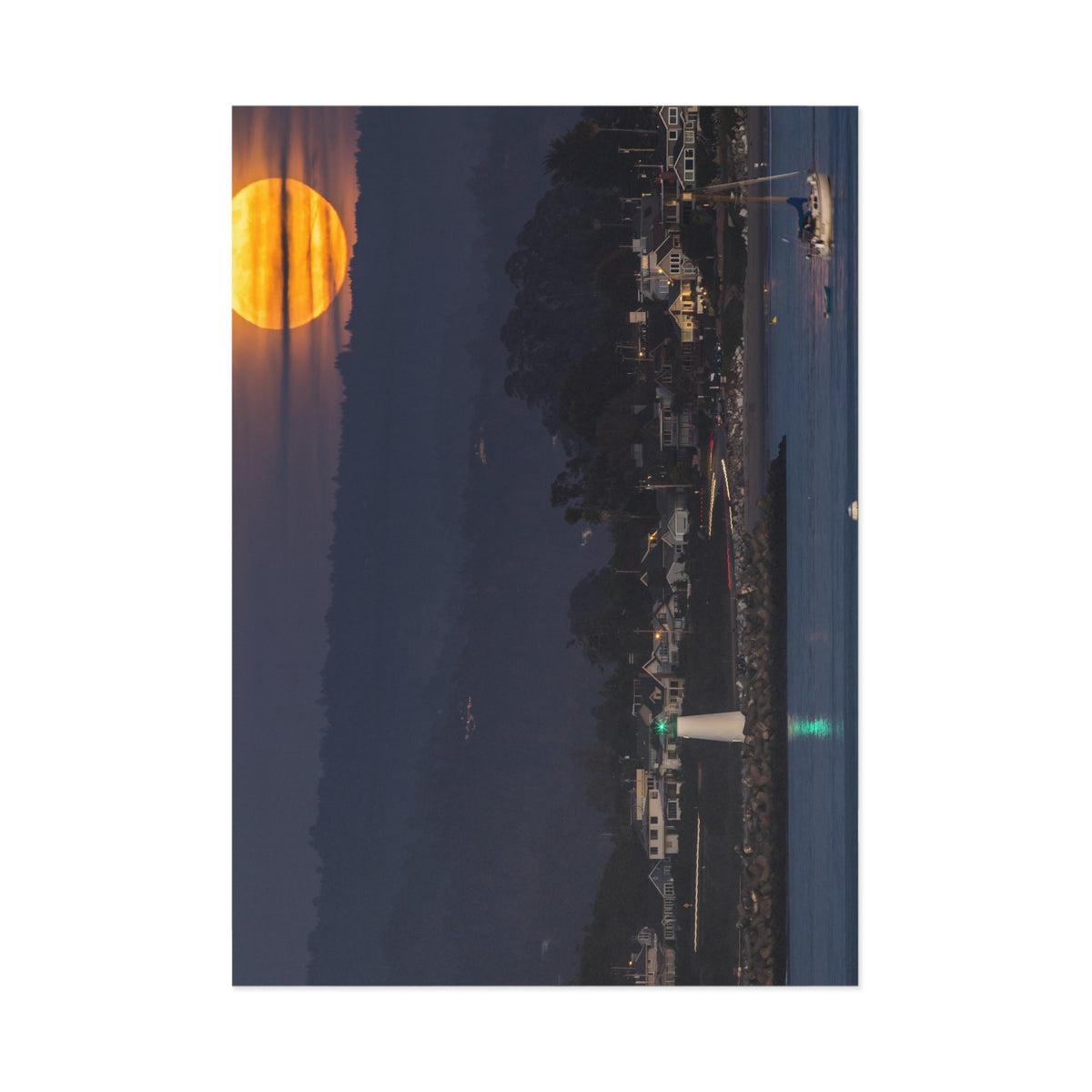Harbor Moon Fine Art Postcards
