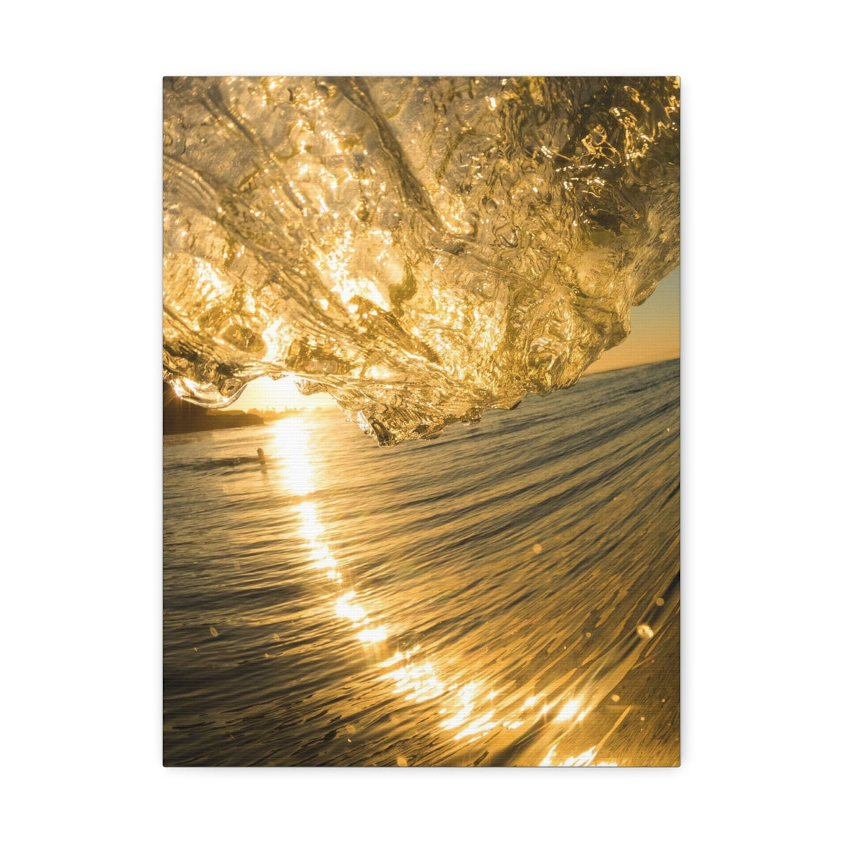 Liquid Gold Stretched Canvas