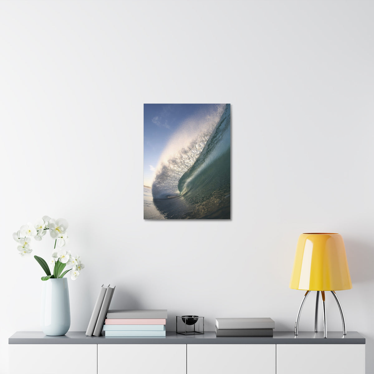 Blue Slope Stretched Canvas