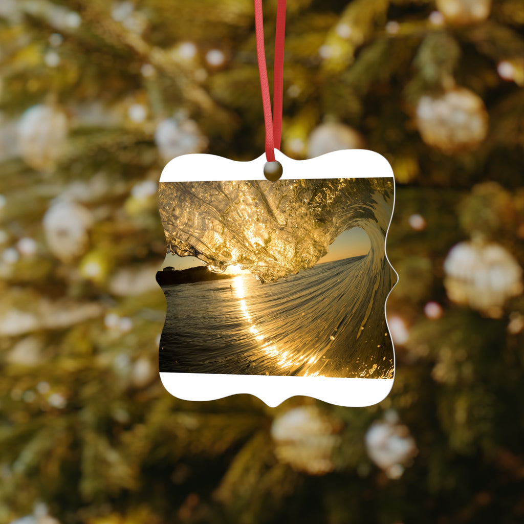 Liquid Gold Aluminum Ornament