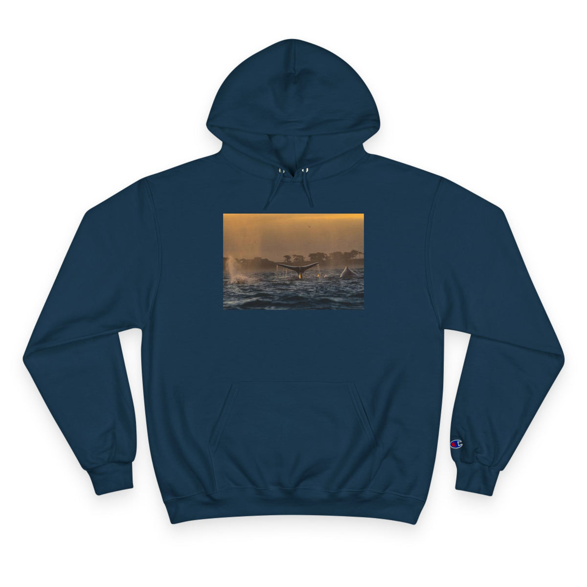 Whale Pair Champion Hoodie