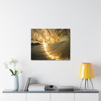 Liquid Gold Stretched Canvas