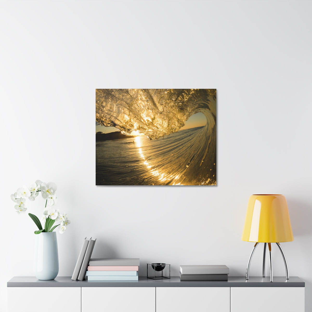 Liquid Gold Stretched Canvas