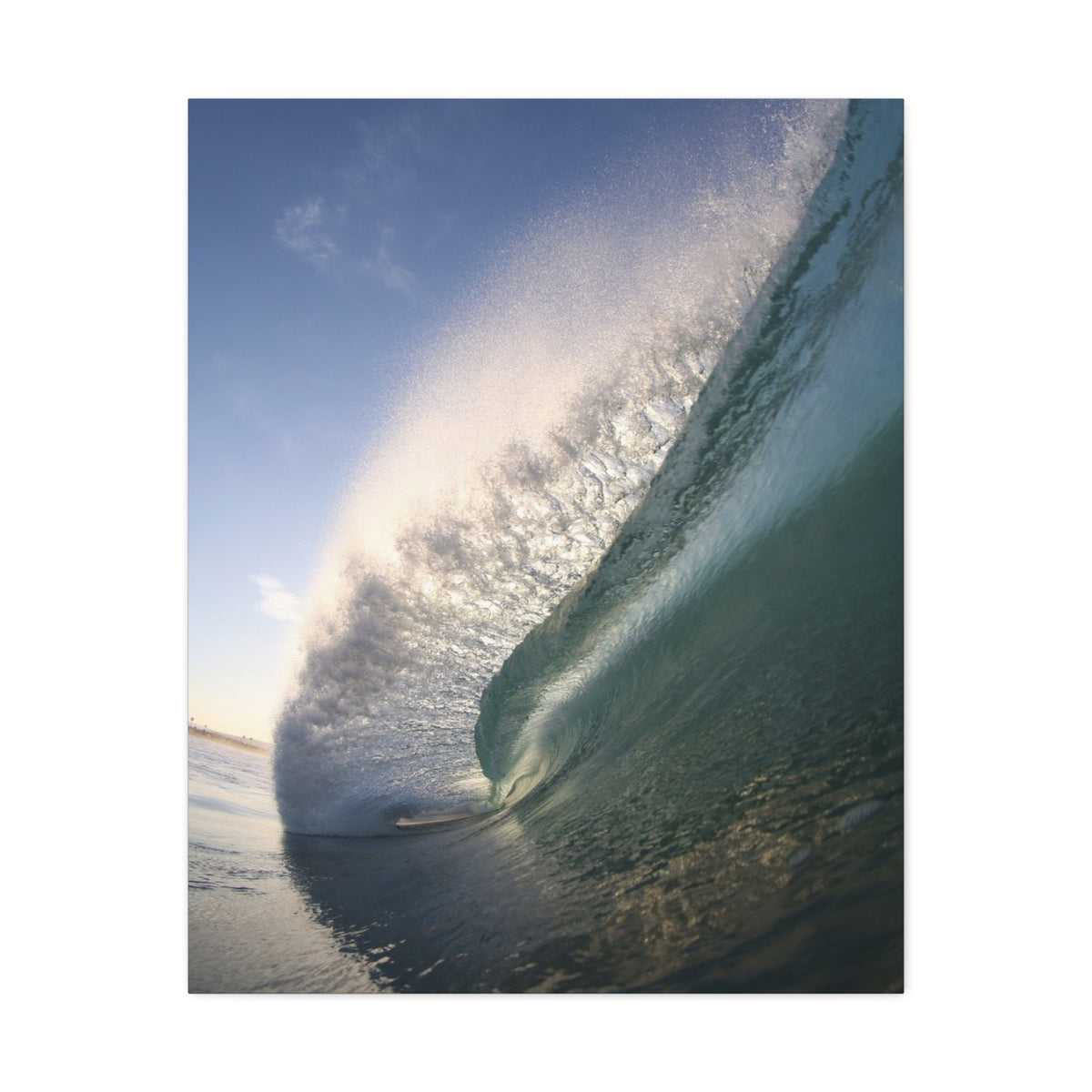 Blue Slope Stretched Canvas