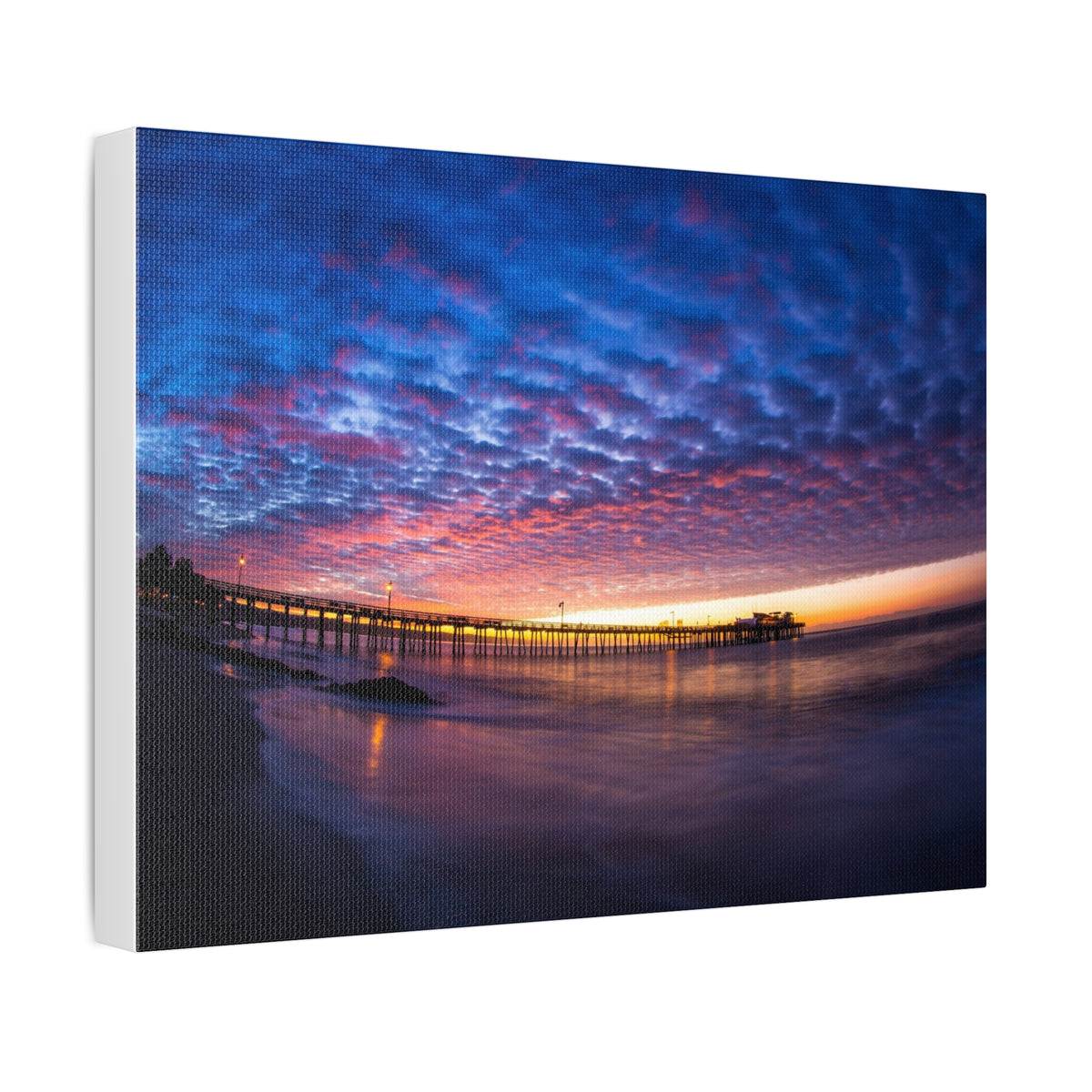 Pier Sky Stretched Canvas