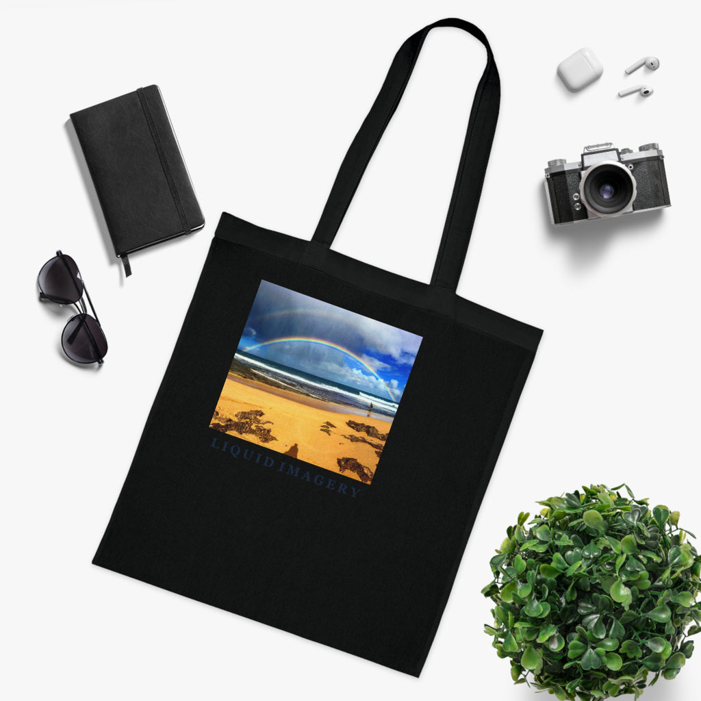 Rainbow Beach Cotton Tote Bag