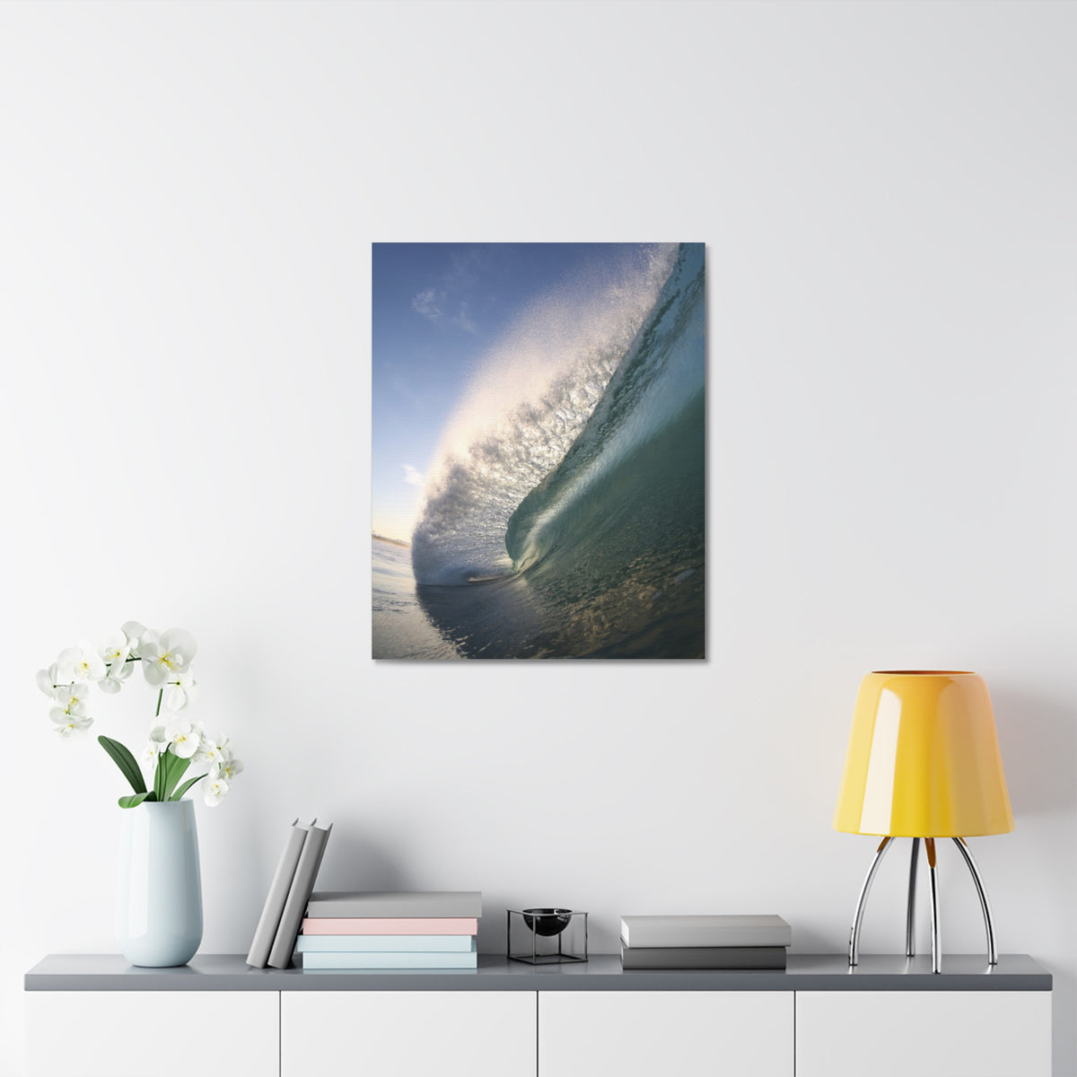 Blue Slope Stretched Canvas