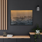 Whale Pair Framed Poster