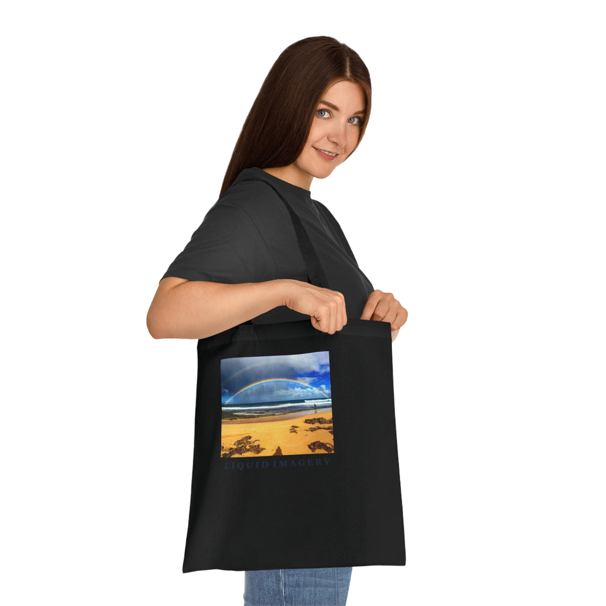 Rainbow Beach Cotton Tote Bag