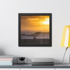 Golden Lighthouse Framed Poster