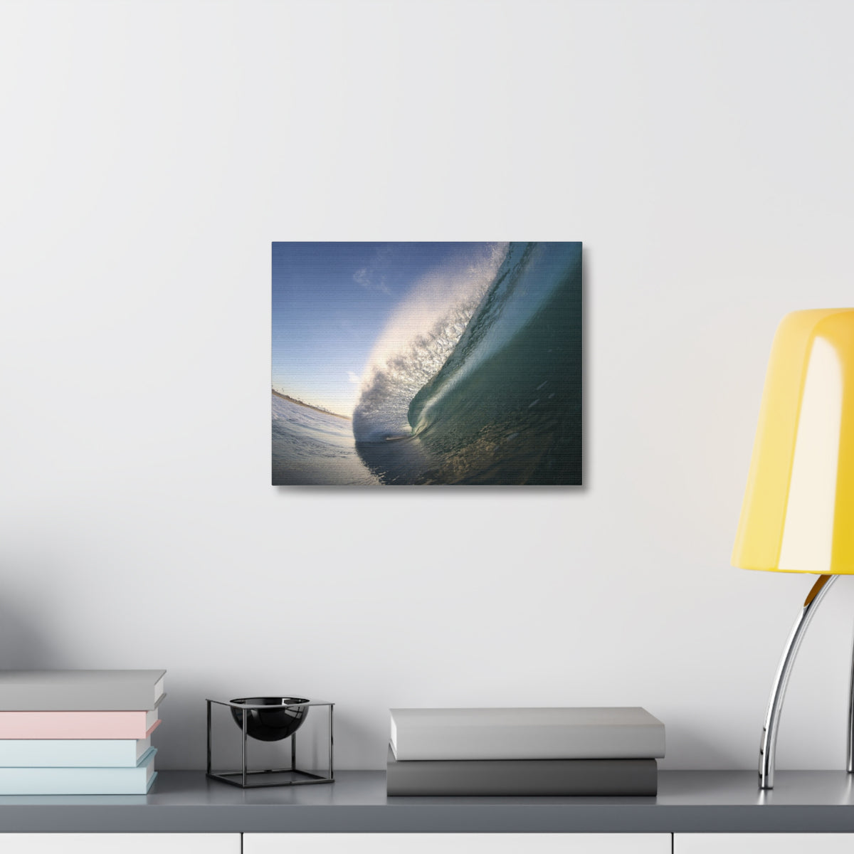 Blue Slope Stretched Canvas