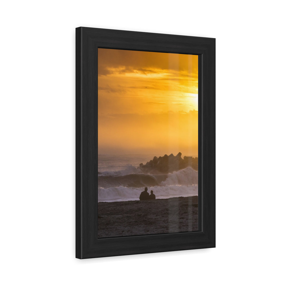 Golden Lighthouse Framed Poster