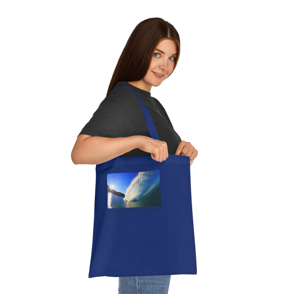 Sunburst Wave Cotton Tote Bag