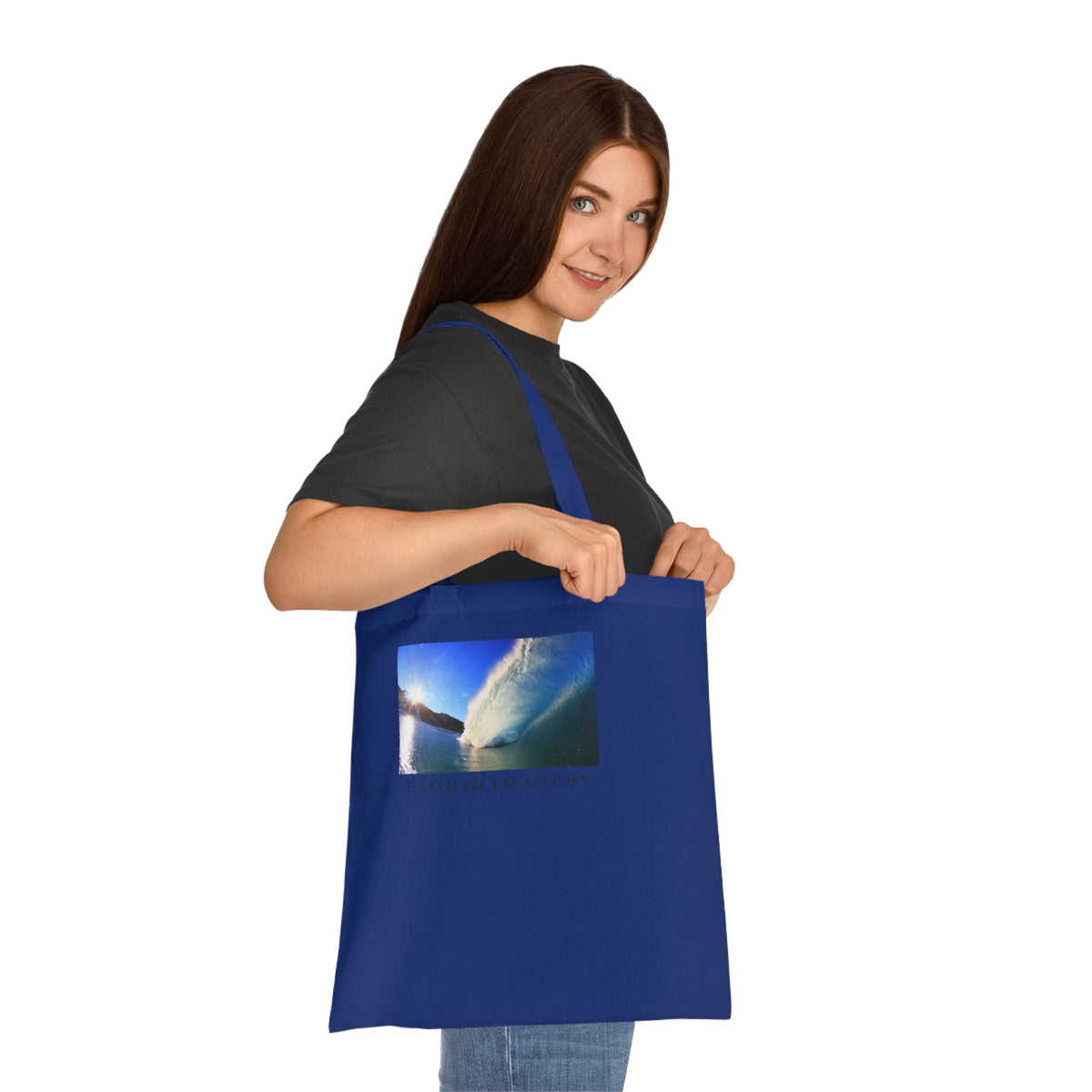Sunburst Wave Cotton Tote Bag