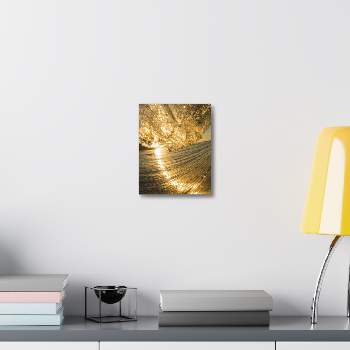 Liquid Gold Stretched Canvas