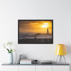 Golden Lighthouse Framed Poster