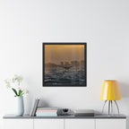 Whale Pair Framed Poster