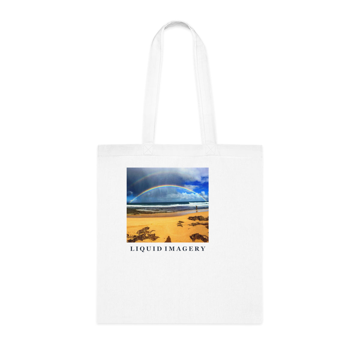 Rainbow Beach Cotton Tote Bag