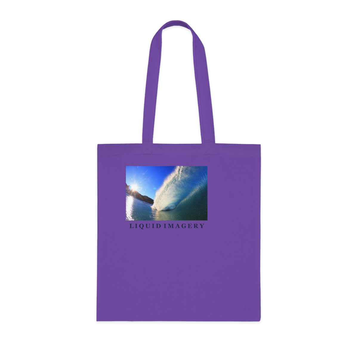 Sunburst Wave Cotton Tote Bag
