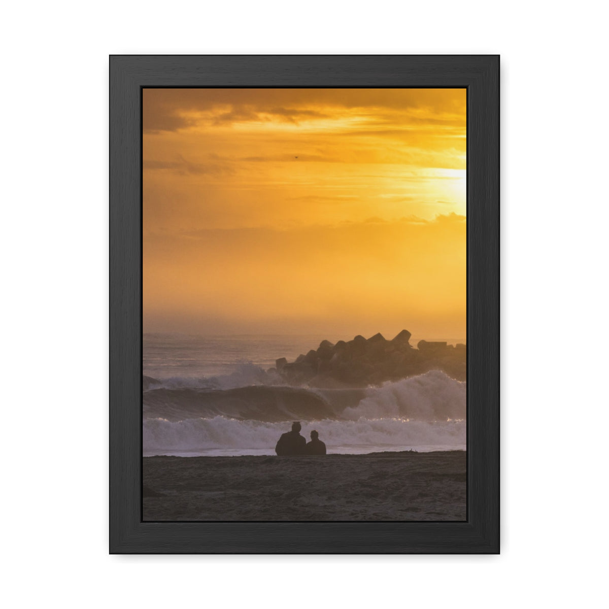 Golden Lighthouse Framed Poster