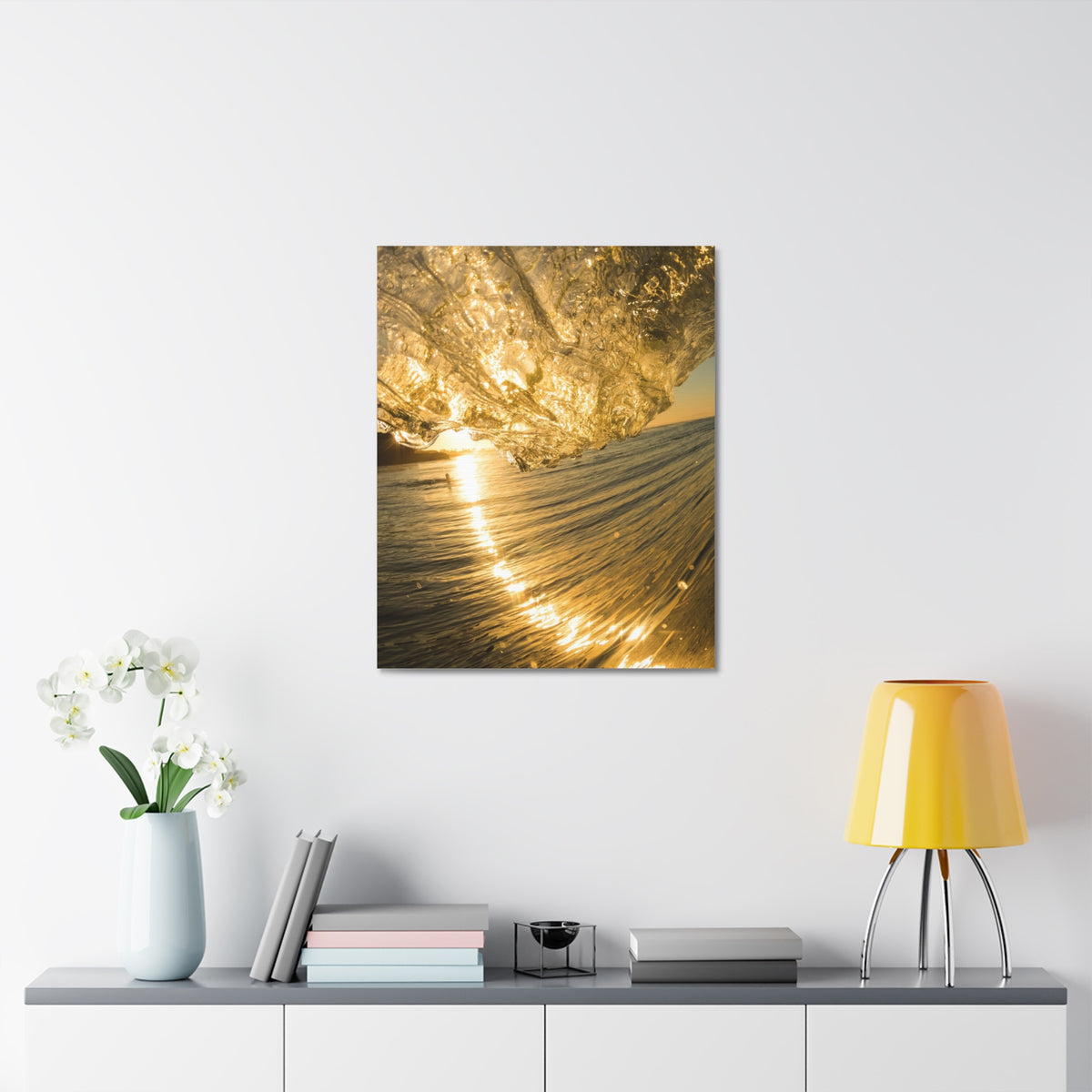 Liquid Gold Stretched Canvas