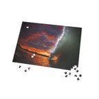 Burning Sky Barrel Jigsaw Puzzle