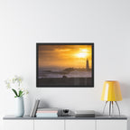 Golden Lighthouse Framed Poster