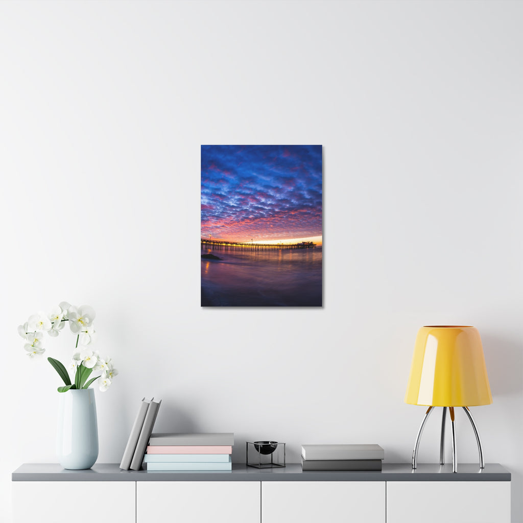 Pier Sky Stretched Canvas