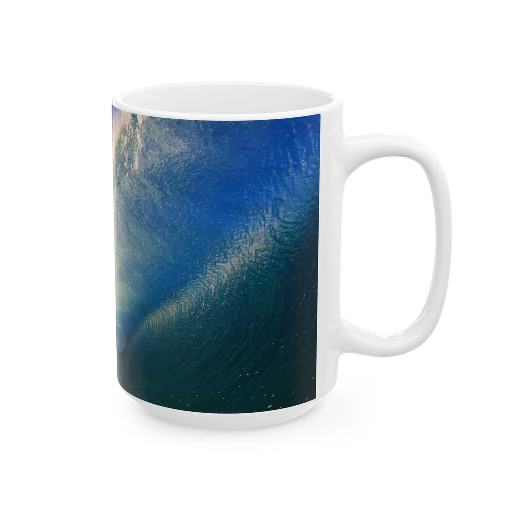 Sunburst Wave Ceramic Mug