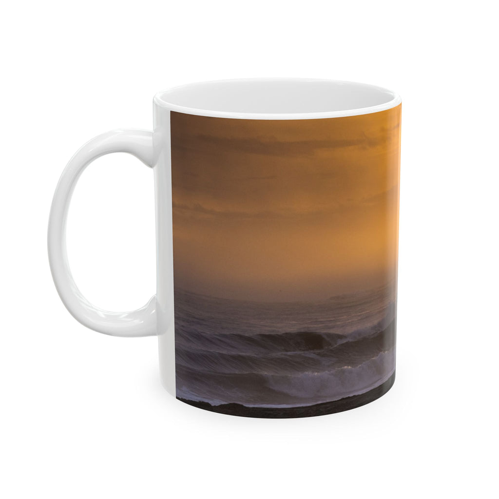 Golden Lighthouse Ceramic Mug