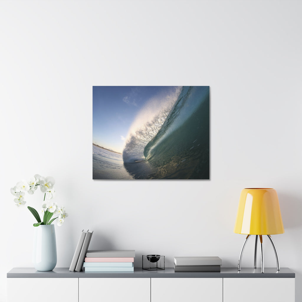 Blue Slope Stretched Canvas