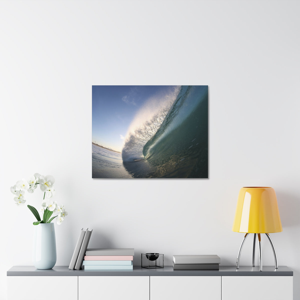 Blue Slope Stretched Canvas