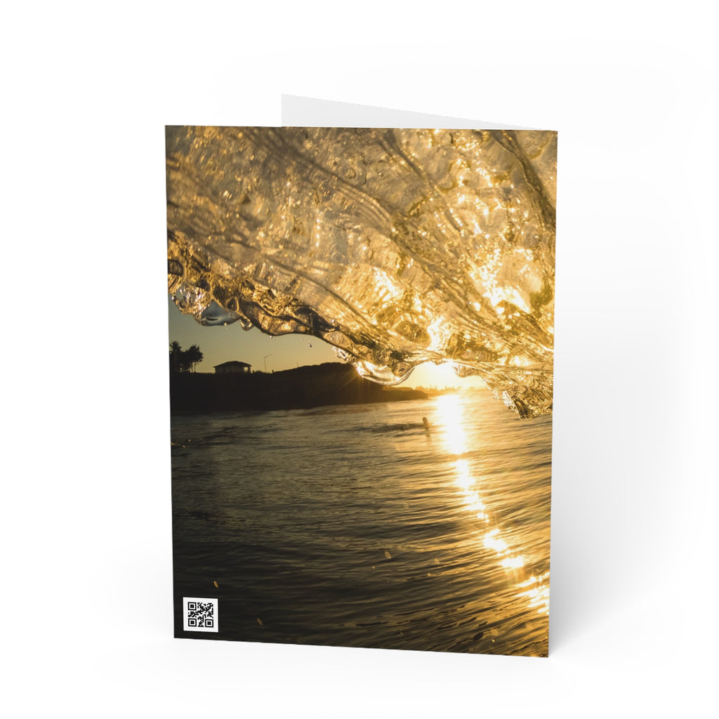 Liquid Gold Greeting Card