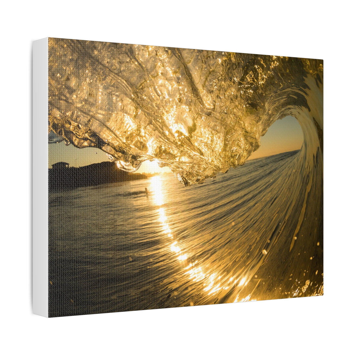 Liquid Gold Stretched Canvas